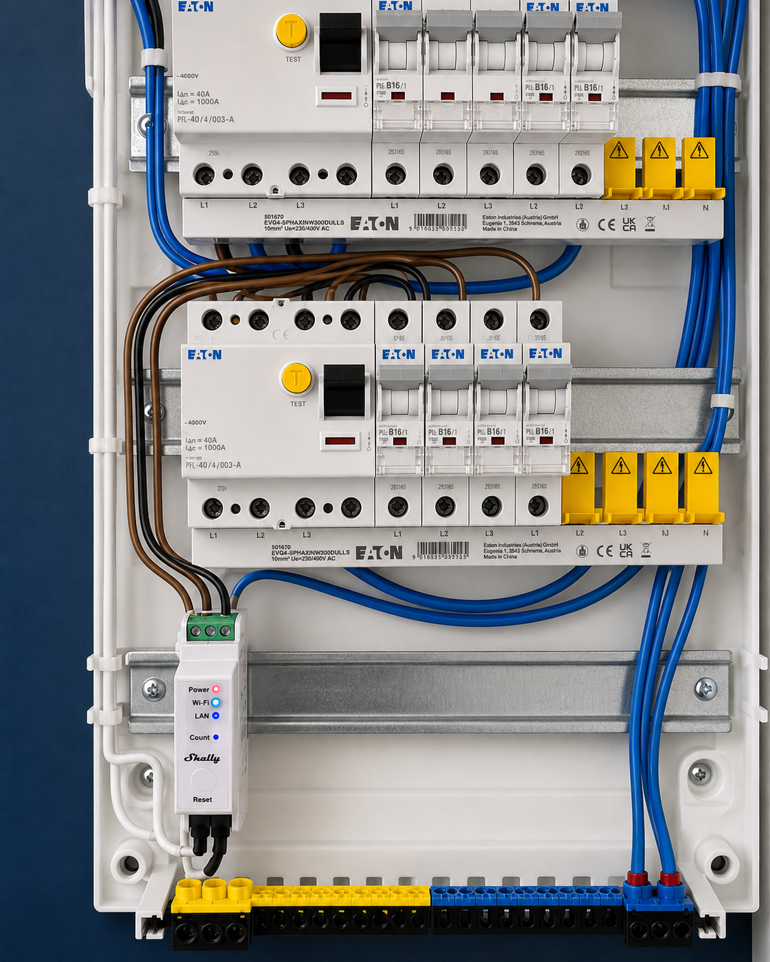 Montage, Anschluss und Inbetriebnahme Shelly Pro Smart Meter — AFG Elektrotechnik GmbH